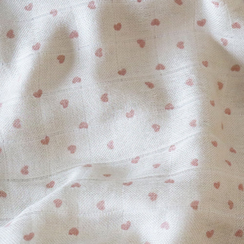 nuuroo Josefine bamboo muslin cloth 2-pack Muslin cloth Hearts