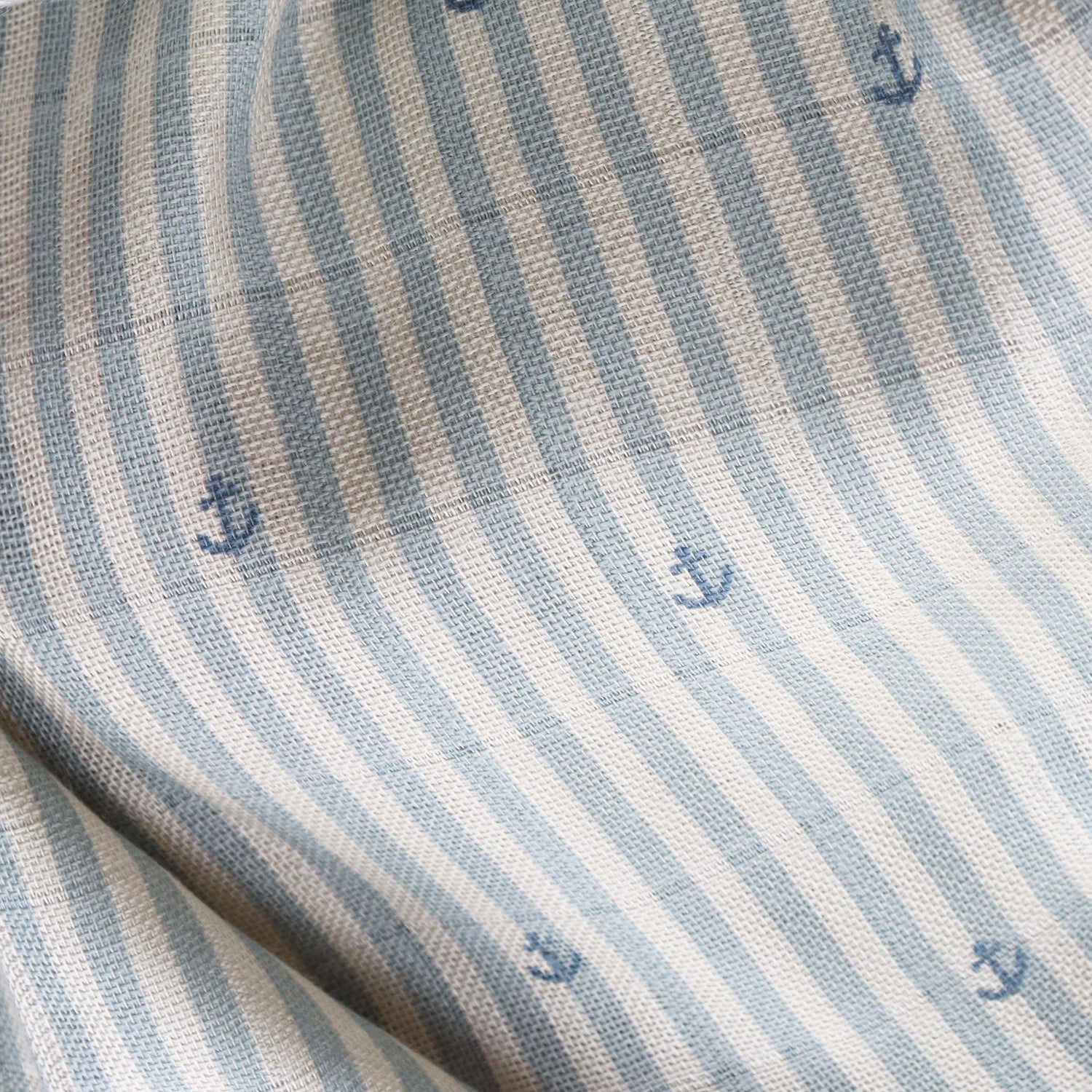nuuroo Josefine bamboo muslin cloth 2-pack Muslin cloth Stripe anchor