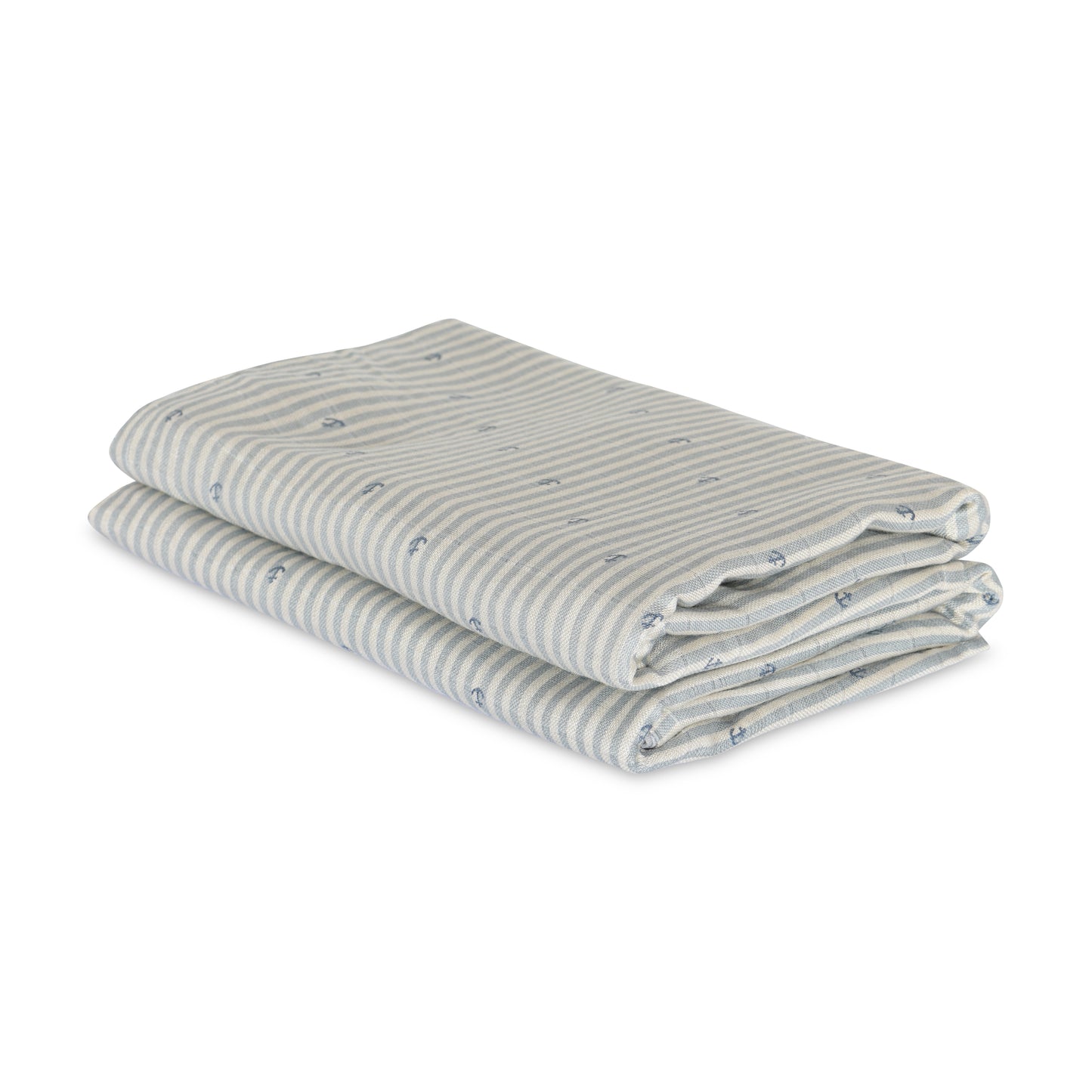 nuuroo Josefine bamboo muslin cloth 2-pack Muslin cloth Stripe anchor