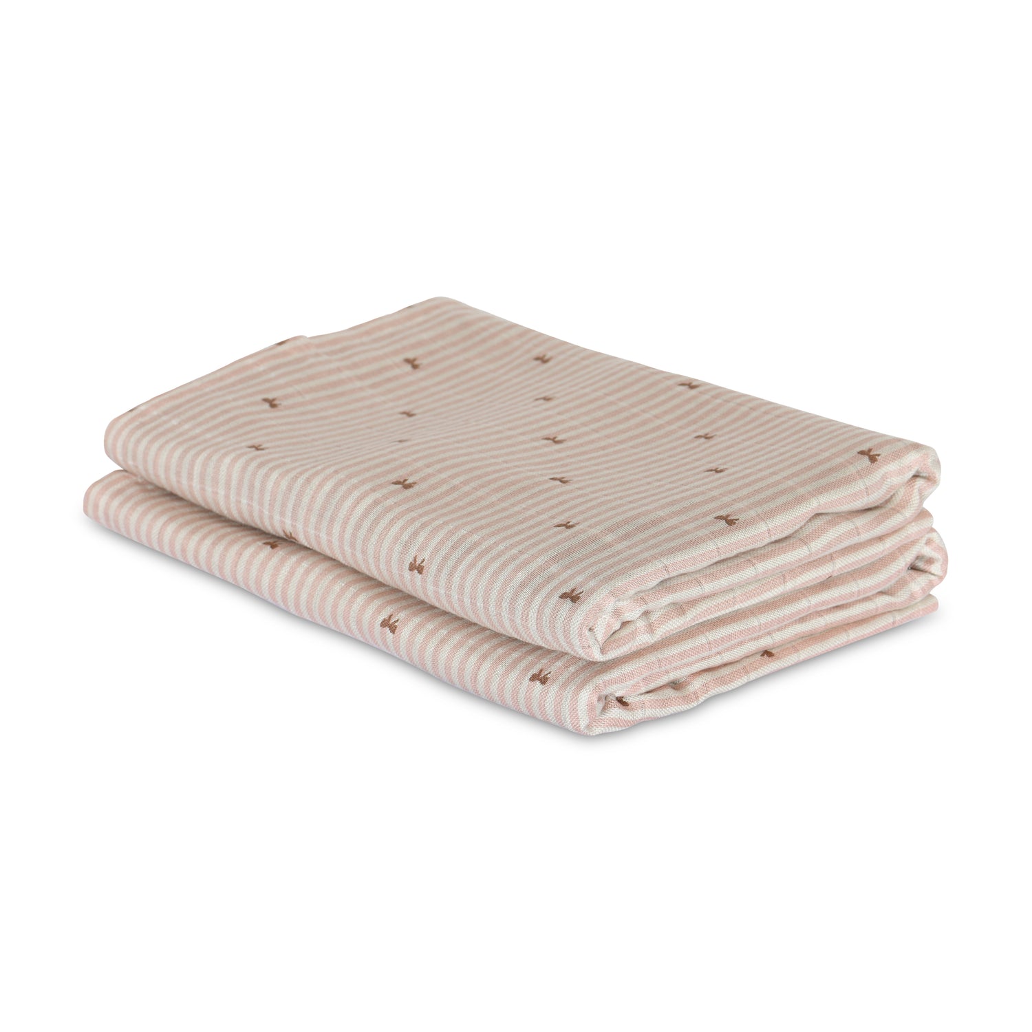 nuuroo Josefine bamboo muslin cloth 2-pack Muslin cloth Stripe bow
