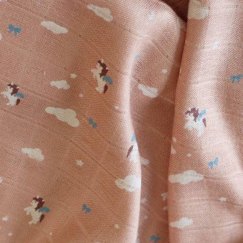 nuuroo Josefine bamboo muslin cloth 2-pack Muslin cloth Unicorn sky