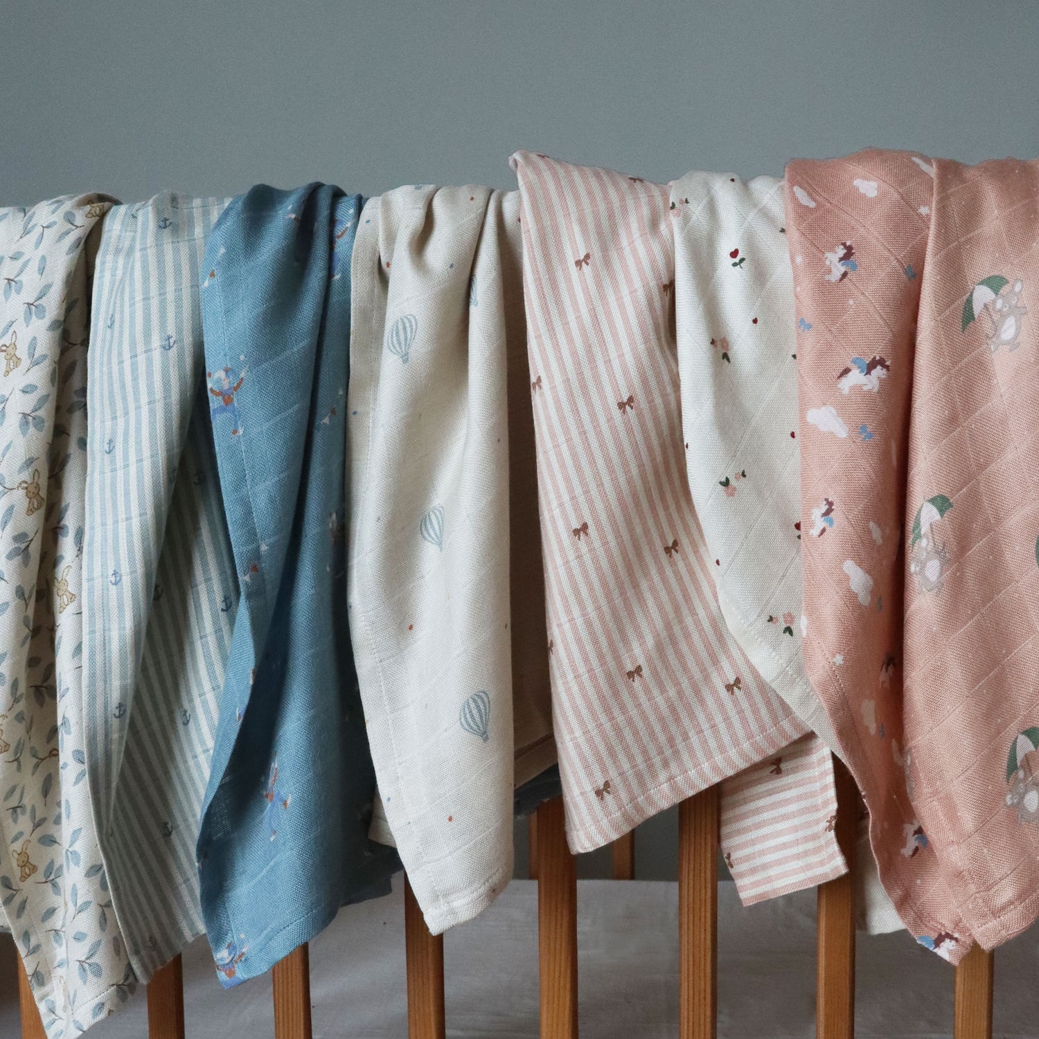 nuuroo Josefine bamboo muslin cloth 2-pack Muslin cloth Unicorn sky