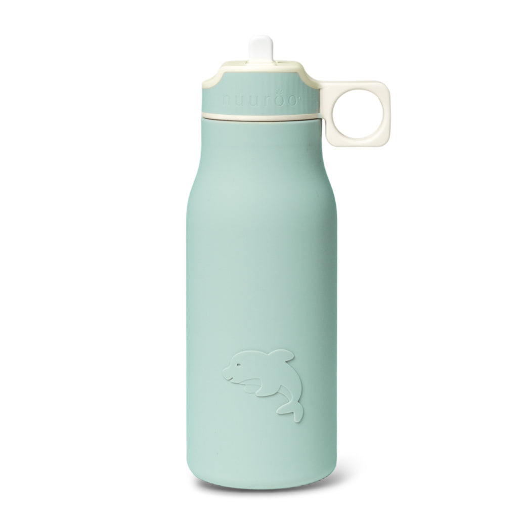 nuuroo Lau silicone drinking bottle 400 ml Drinking bottle Desert sage
