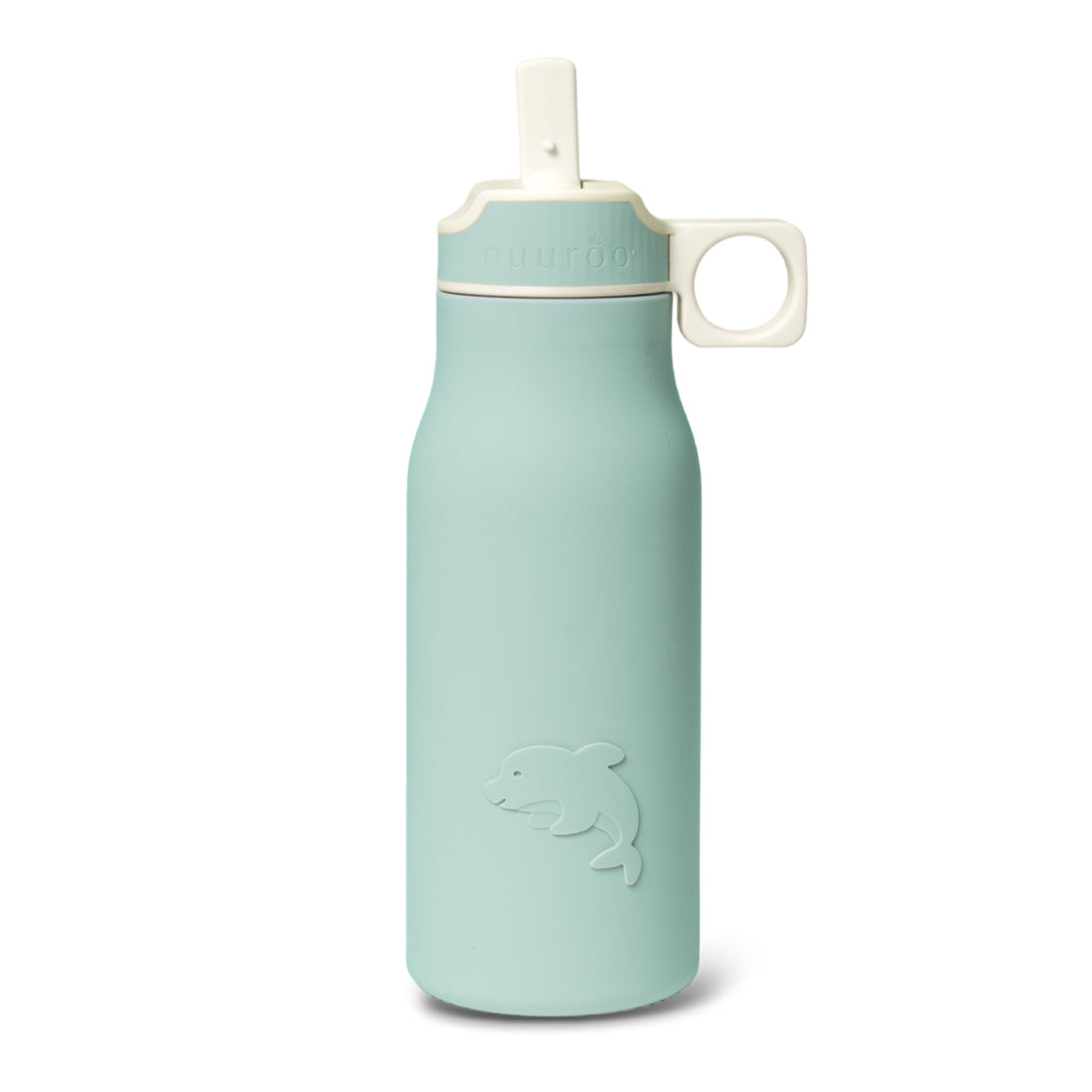 nuuroo Lau silicone drinking bottle 400 ml Drinking bottle Desert sage
