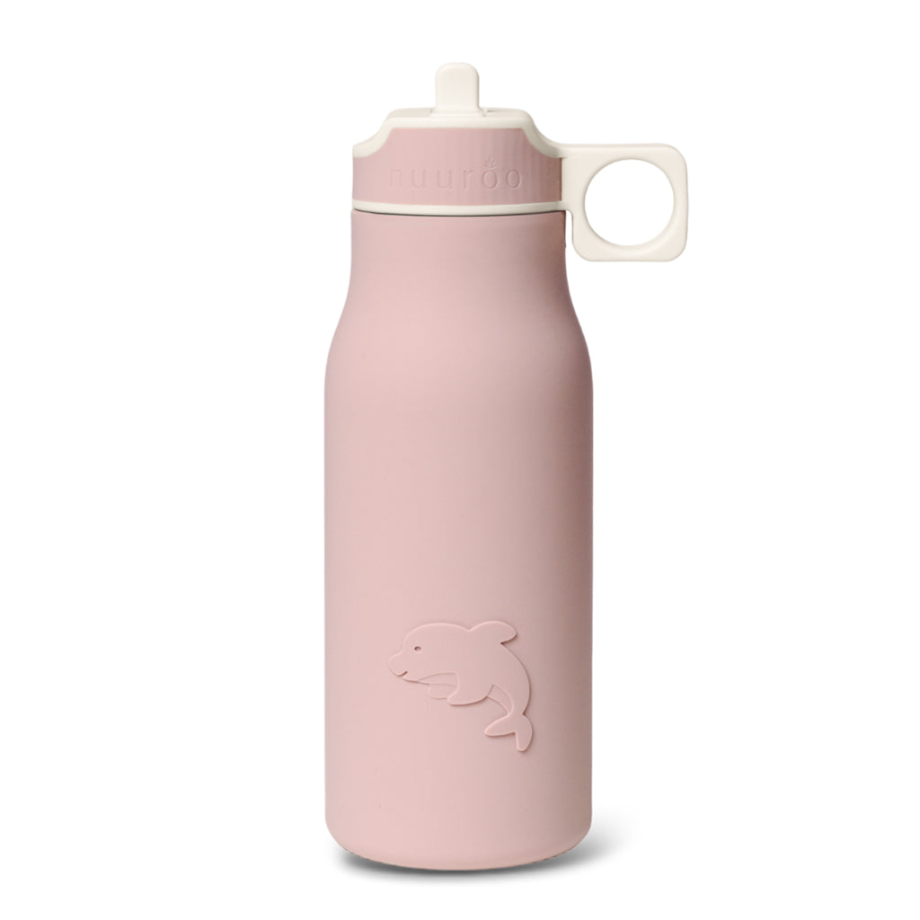 nuuroo Lau silicone drinking bottle 400 ml Drinking bottle Woodrose