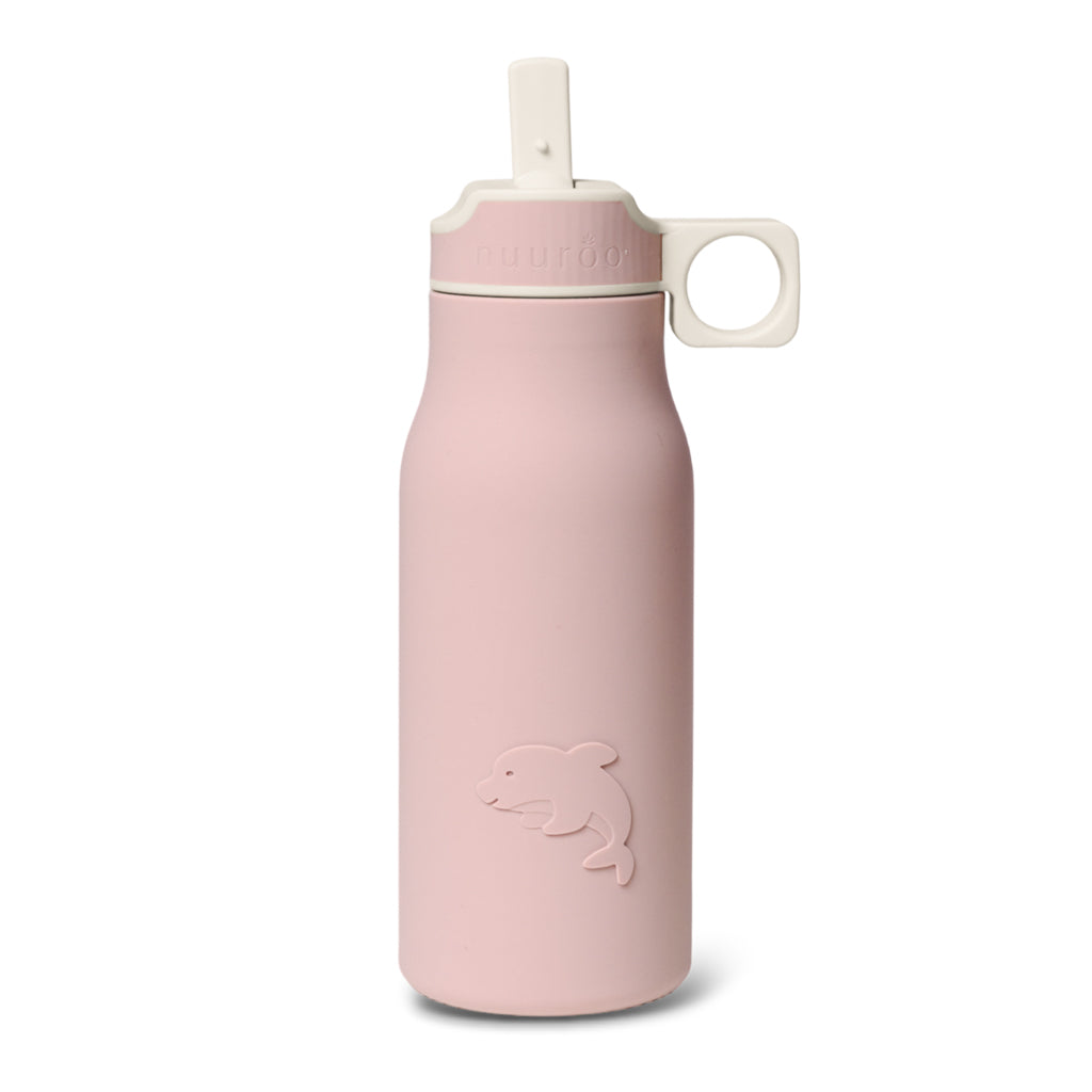 nuuroo Lau silicone drinking bottle 400 ml Drinking bottle Woodrose
