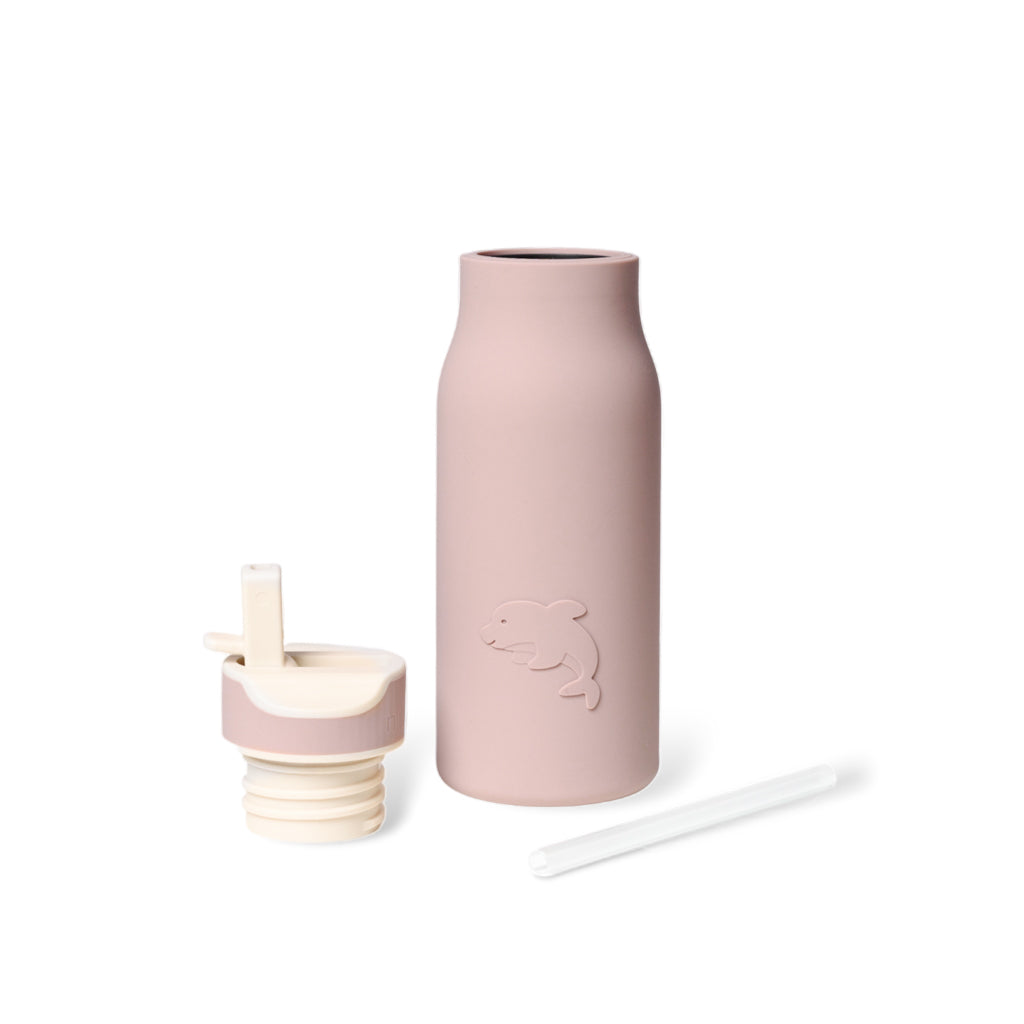 nuuroo Lau silicone drinking bottle 400 ml Drinking bottle Woodrose