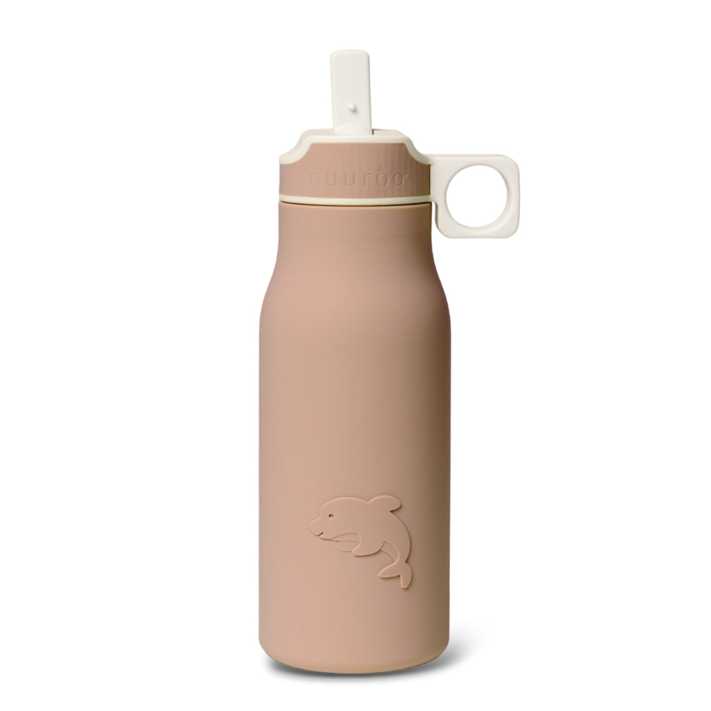 nuuroo Lau silicone drinking bottle 400 ml Drinking bottle Chocolate malt