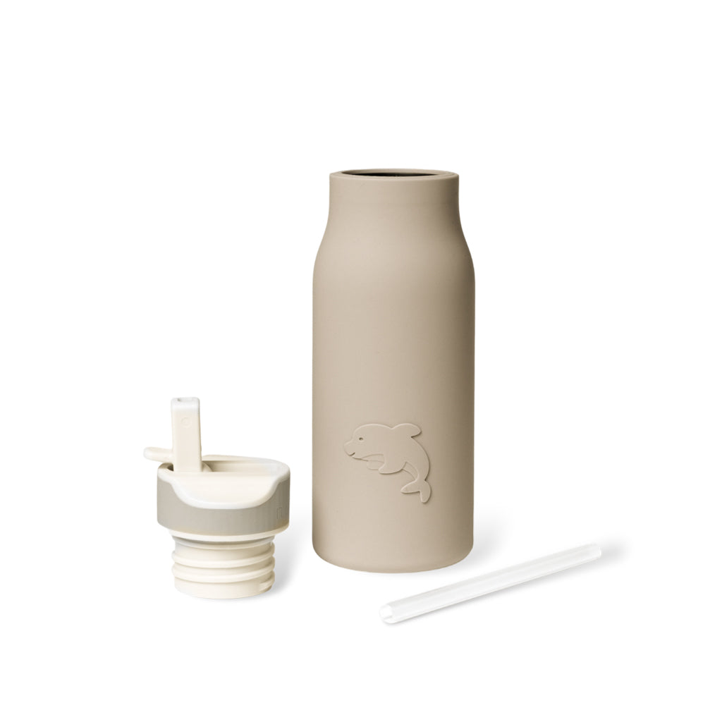 nuuroo Lau silicone drinking bottle 400 ml Drinking bottle Cobblestone
