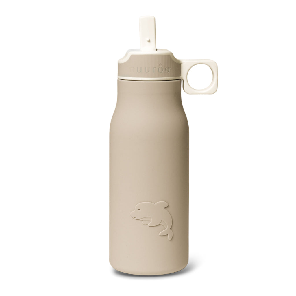 nuuroo Lau silicone drinking bottle 400 ml Drinking bottle Cobblestone