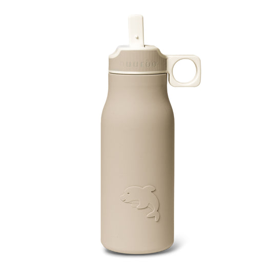 nuuroo Lau silicone drinking bottle 400 ml Drinking bottle Cobblestone