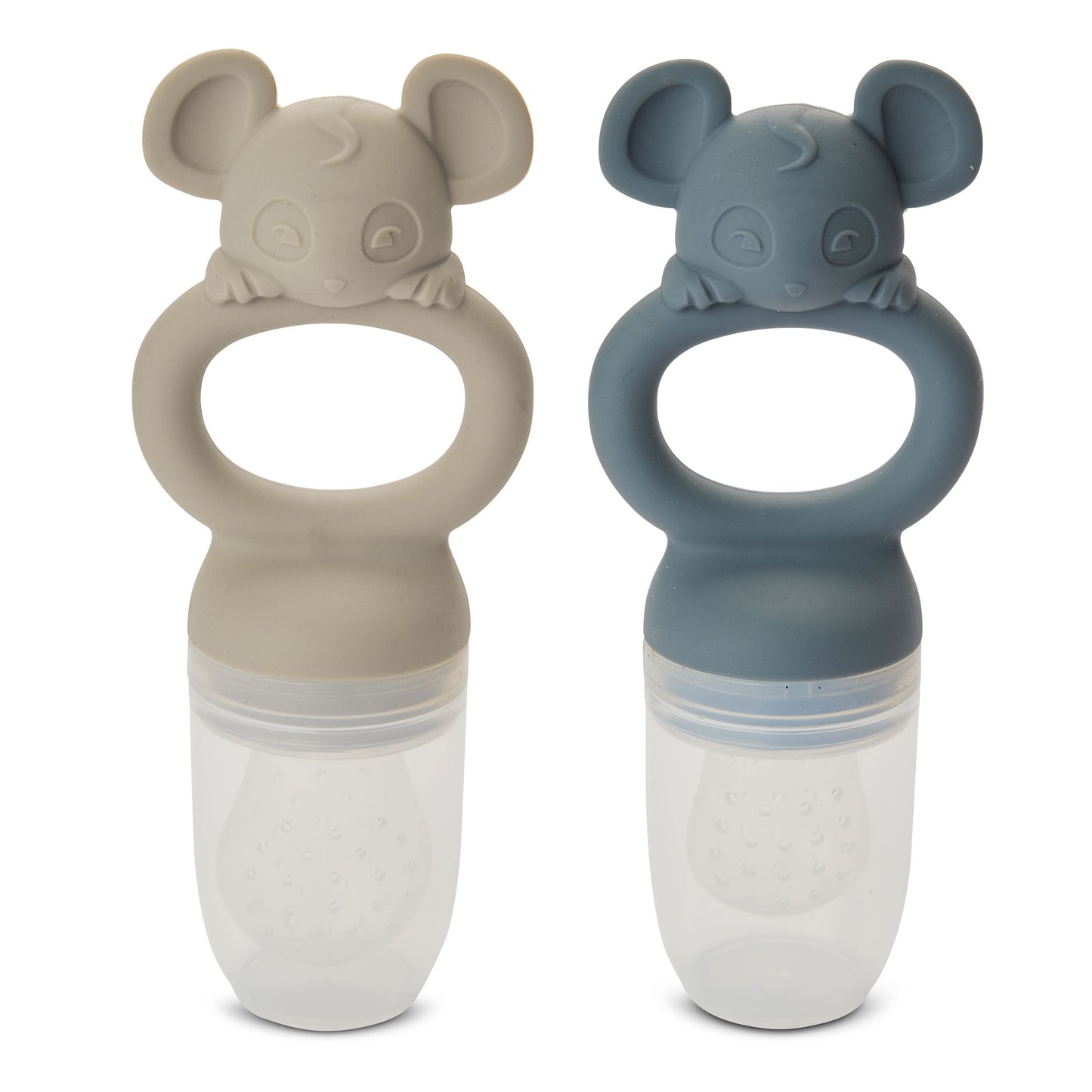 nuuroo Lauge silicone fruit pacifier 2-pack Fruit pacifier Bering Sea / Cobblestone