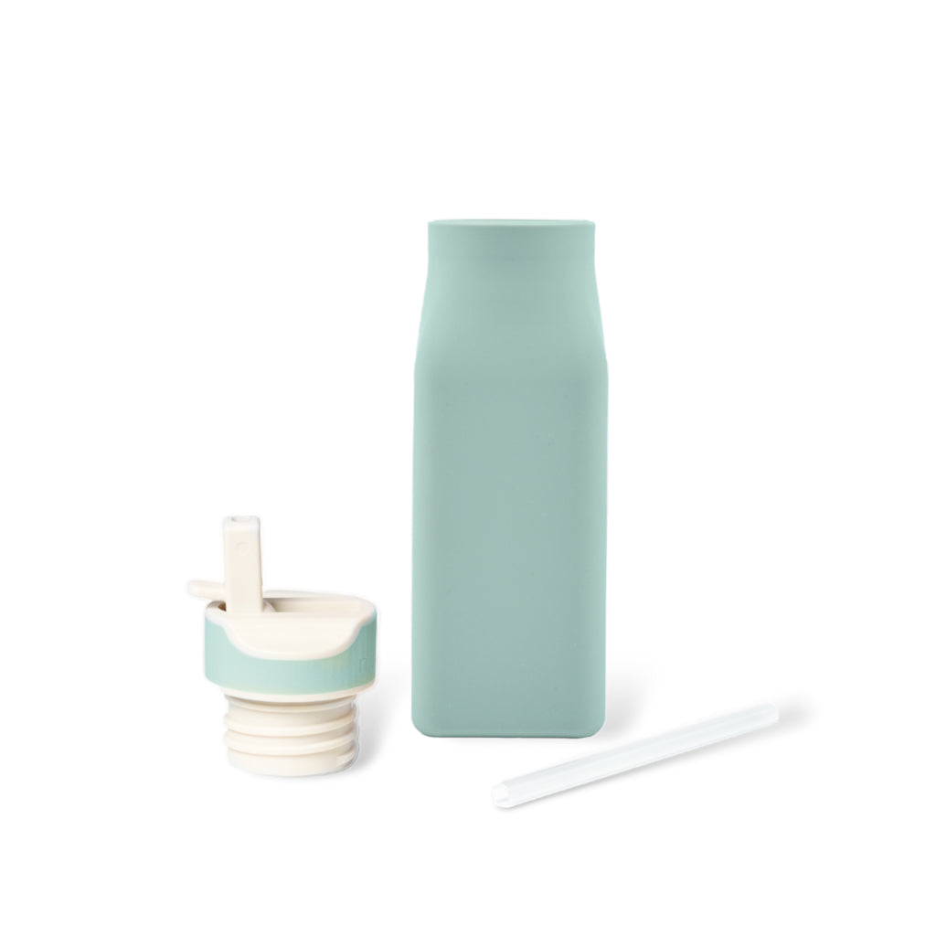 nuuroo Lindi silicone drinking bottle 450 ml Drinking bottle Desert sage