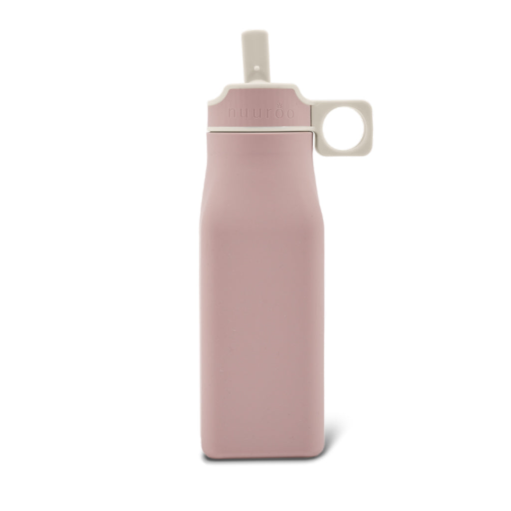 nuuroo Lindi silicone drinking bottle 450 ml Drinking bottle Woodrose