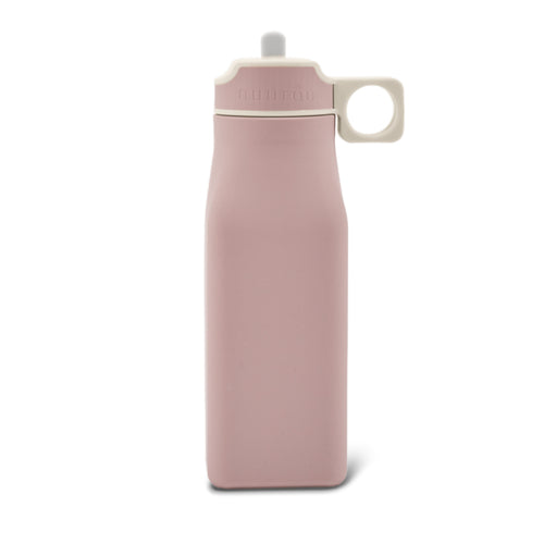 Water Bottle Stainless Steel Pink And Brown Stripes