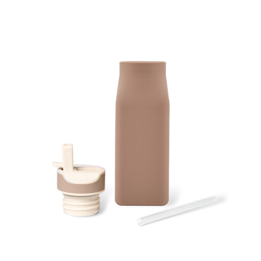 nuuroo Lindi silicone drinking bottle 450 ml Drinking bottle Chocolate malt