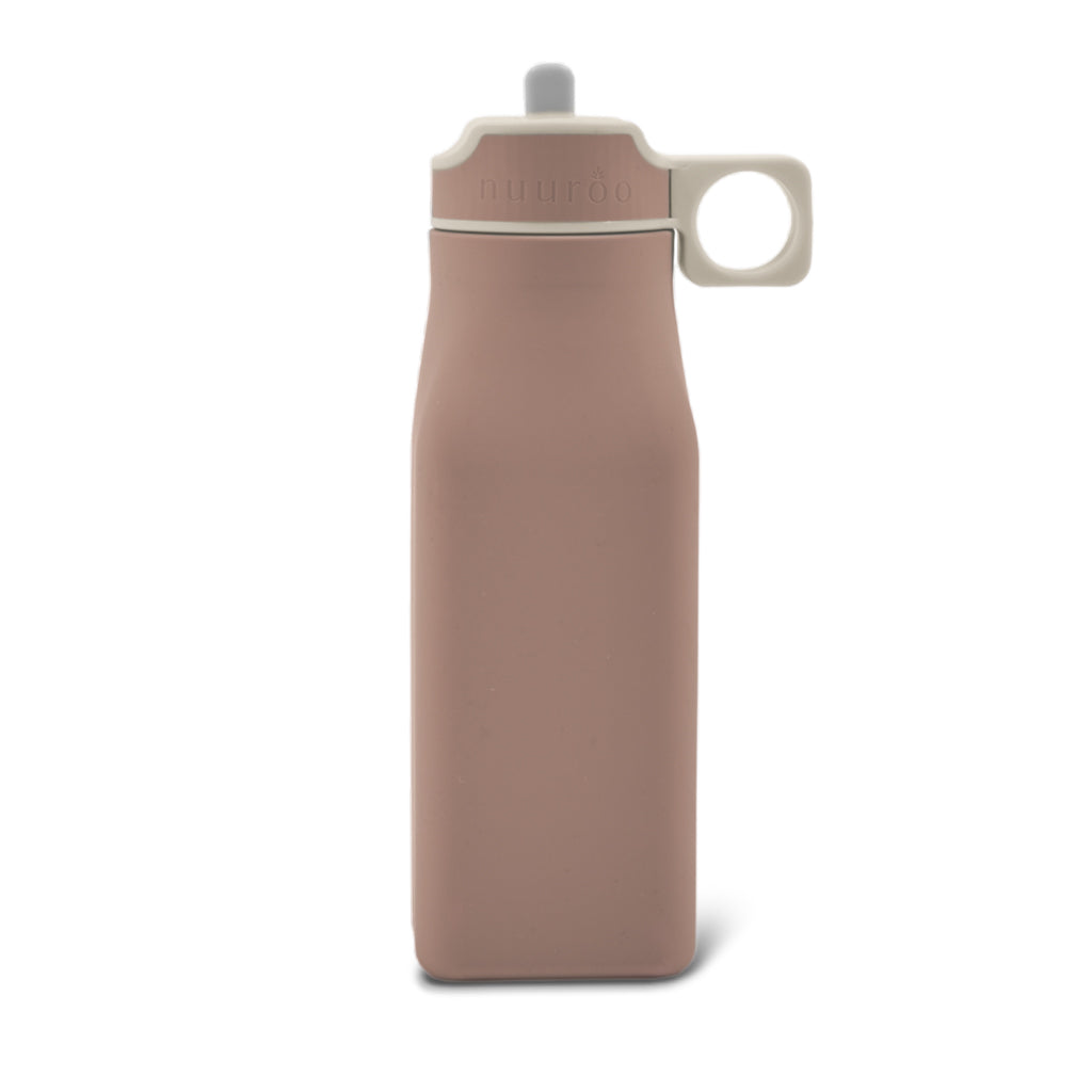 nuuroo Lindi silicone drinking bottle 450 ml Drinking bottle Chocolate malt