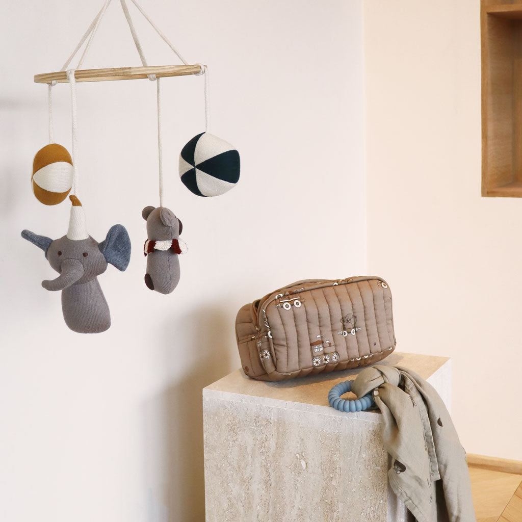 nuuroo Lulla knitted crip mobile Crip mobile Multi mix