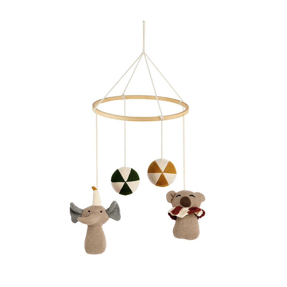 nuuroo Lulla knitted crip mobile Crip mobile Multi mix