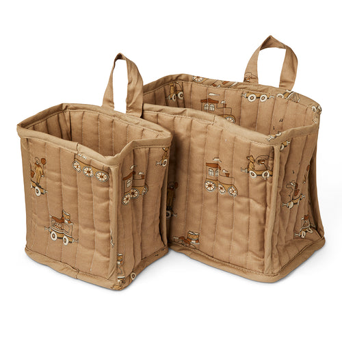 nuuroo Lumi quilted basket set Basket Carnival train