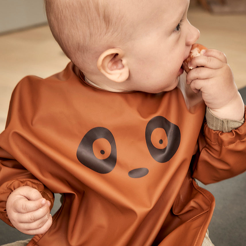 nuuroo Luna bib coated Bib Caramel Café