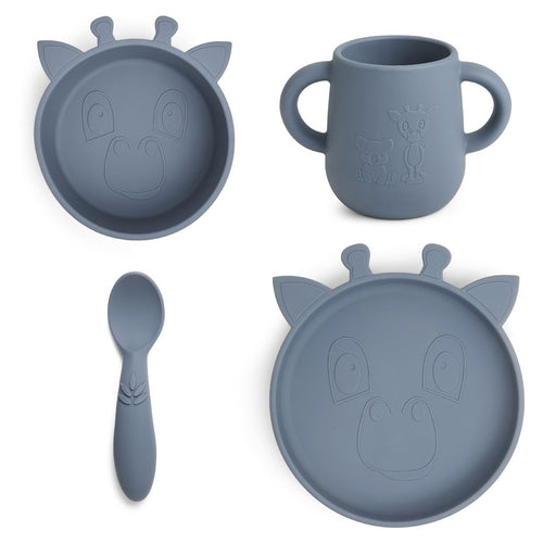 nuuroo Lykke silicone dinner set - 4 pack Dinner set Bering Sea