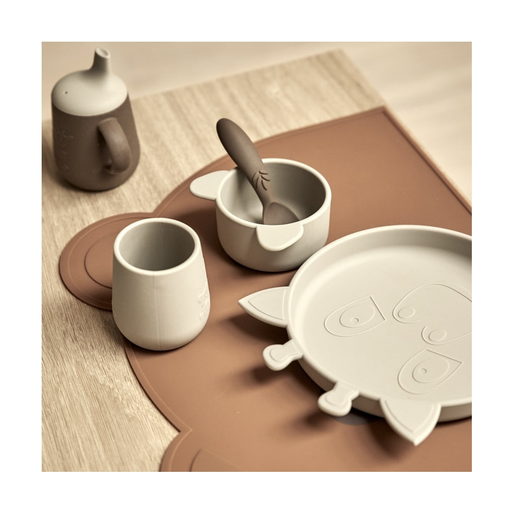 nuuroo Lykke silicone dinner set - 4 pack Dinner set Cobblestone