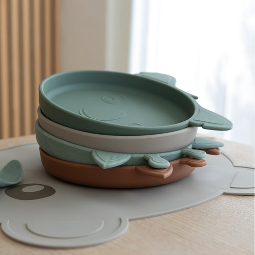 nuuroo Lykke silicone dinner set - 4 pack Dinner set Dusty green