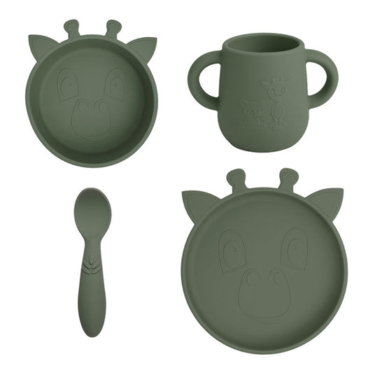 nuuroo Lykke silicone dinner set - 4 pack Dinner set Dusty green