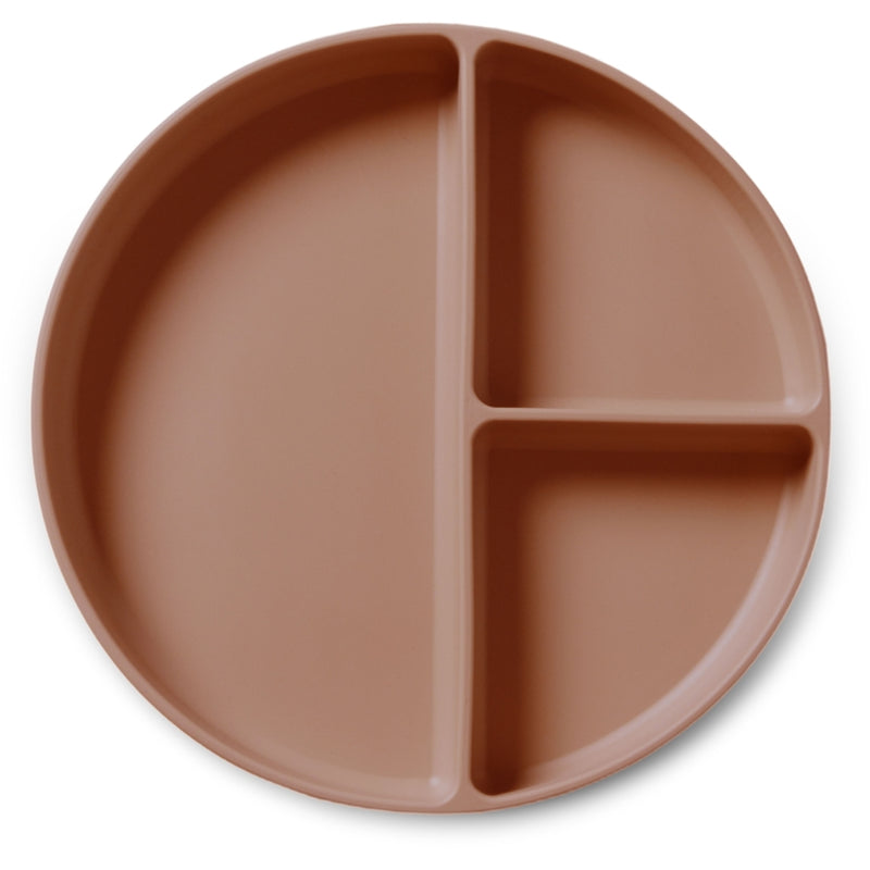 nuuroo Mingo divided silicone plate  Chocolate malt