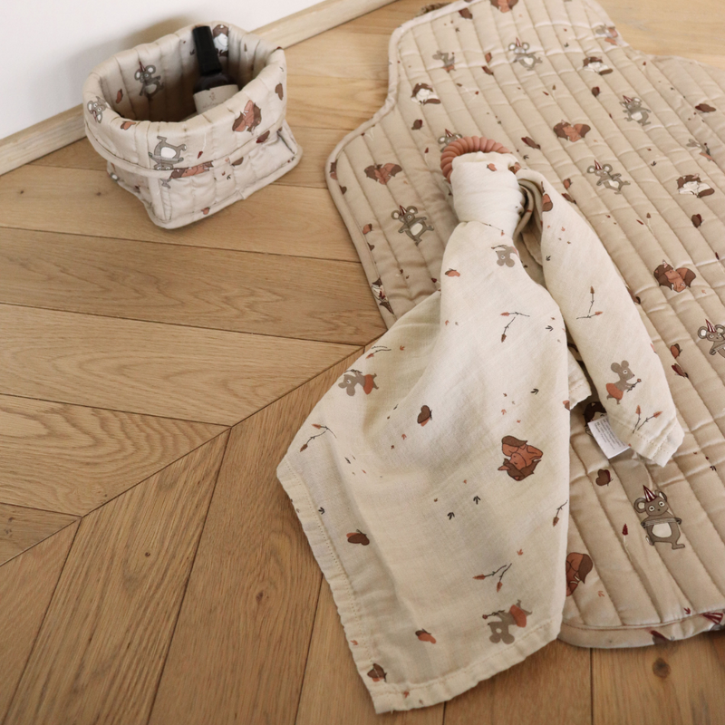nuuroo Minnie muslin swaddle Swaddle Cream unicorn