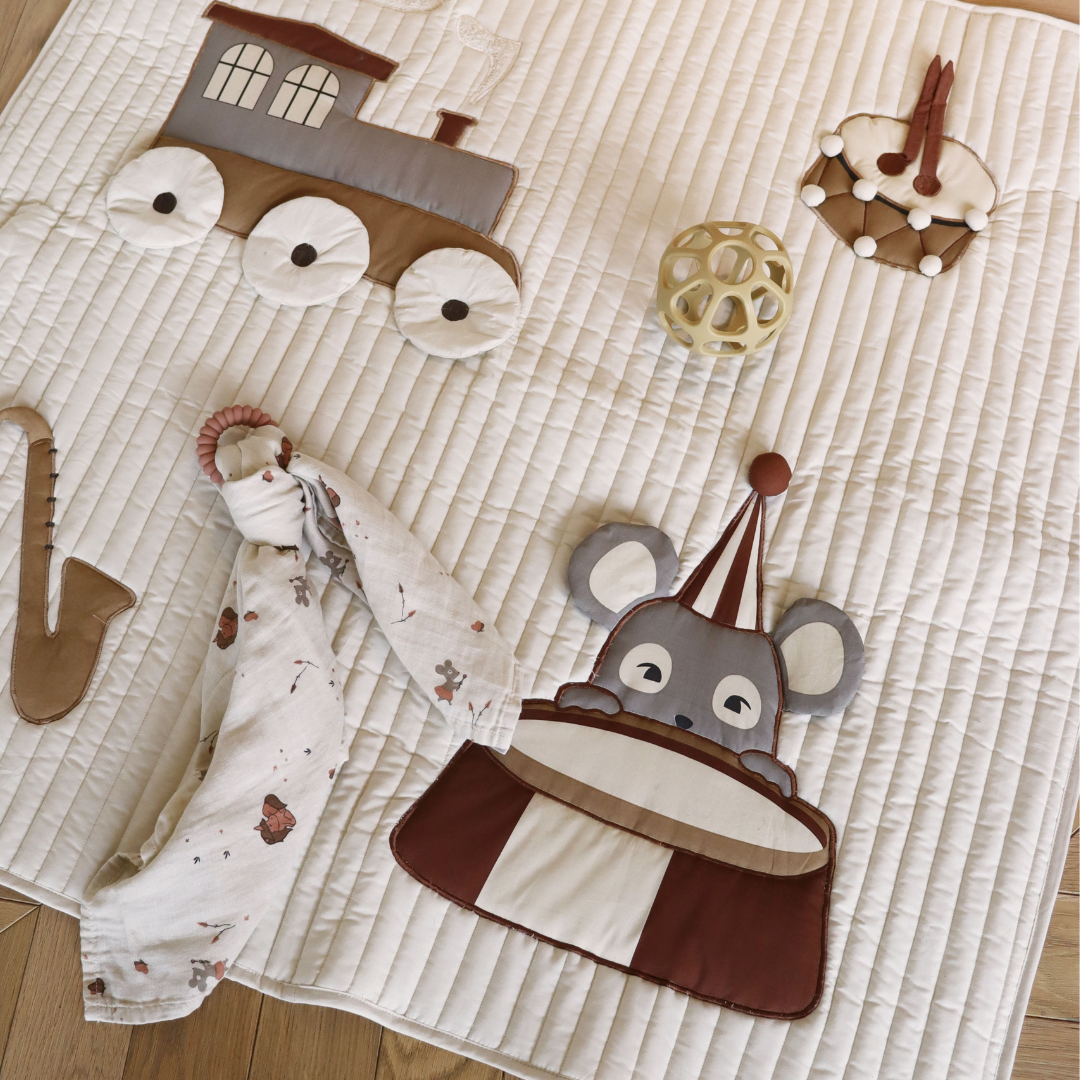 nuuroo Minnie muslin swaddle Swaddle Cream unicorn