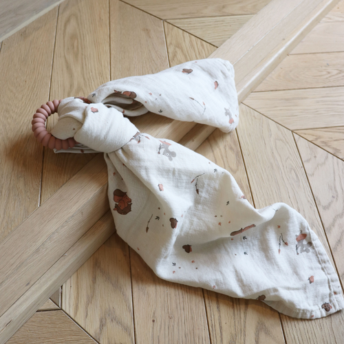 nuuroo Minnie muslin swaddle Swaddle Cream unicorn