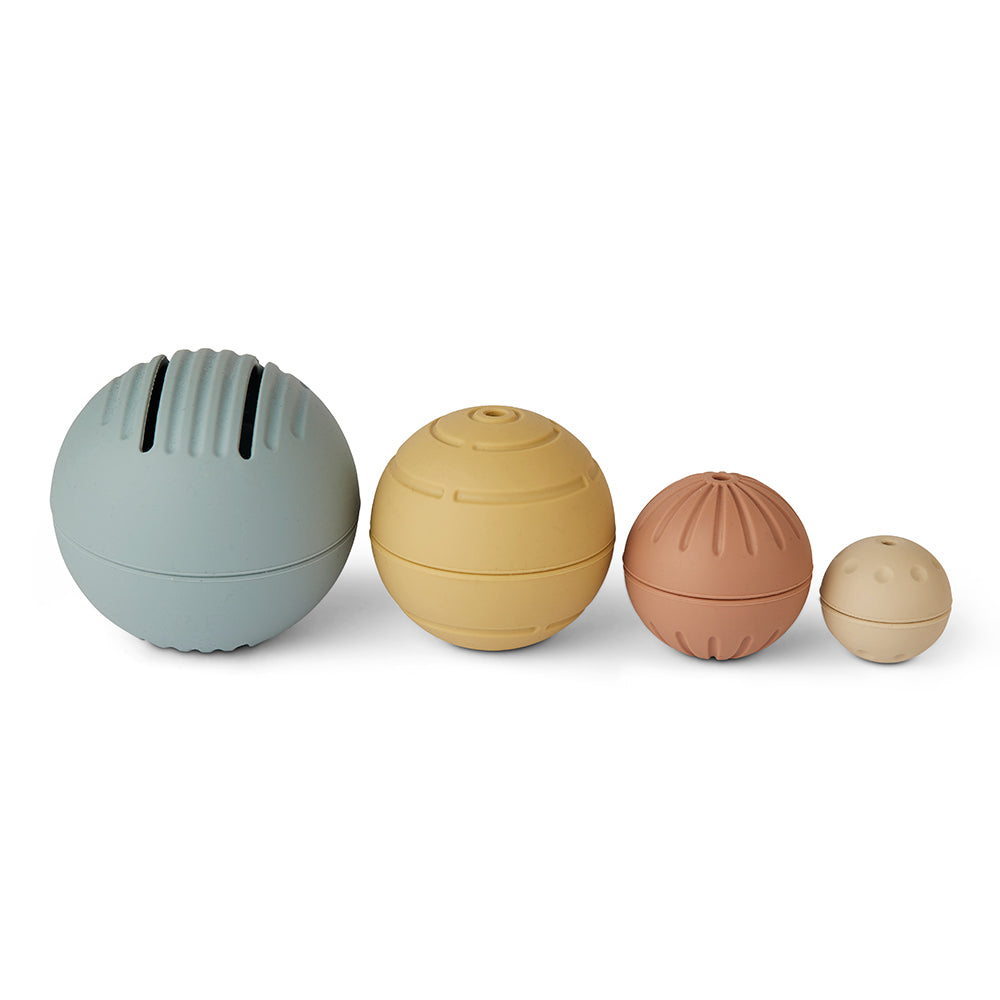 nuuroo Neo silicone ball 4-pack Bath toys Multi mix