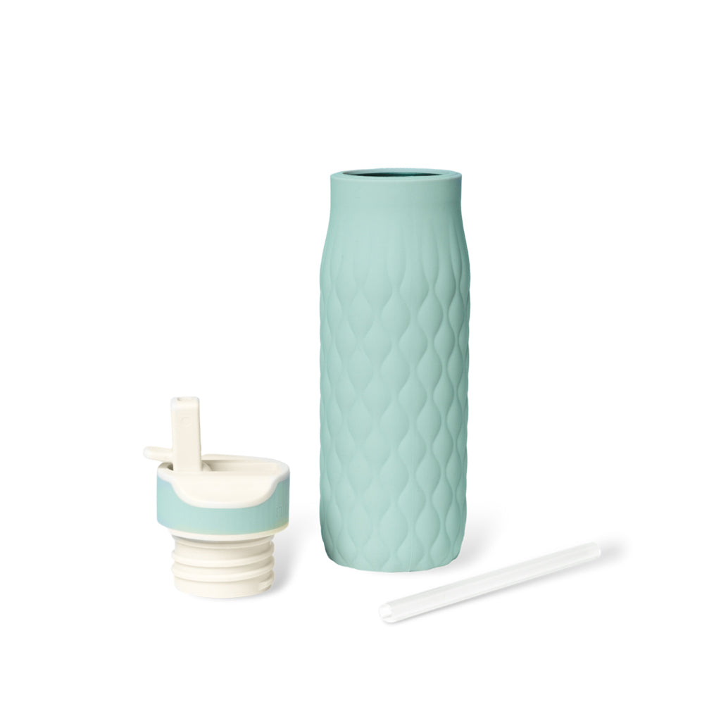 nuuroo Nima silicone drinking bottle 400 ml Drinking bottle Desert sage
