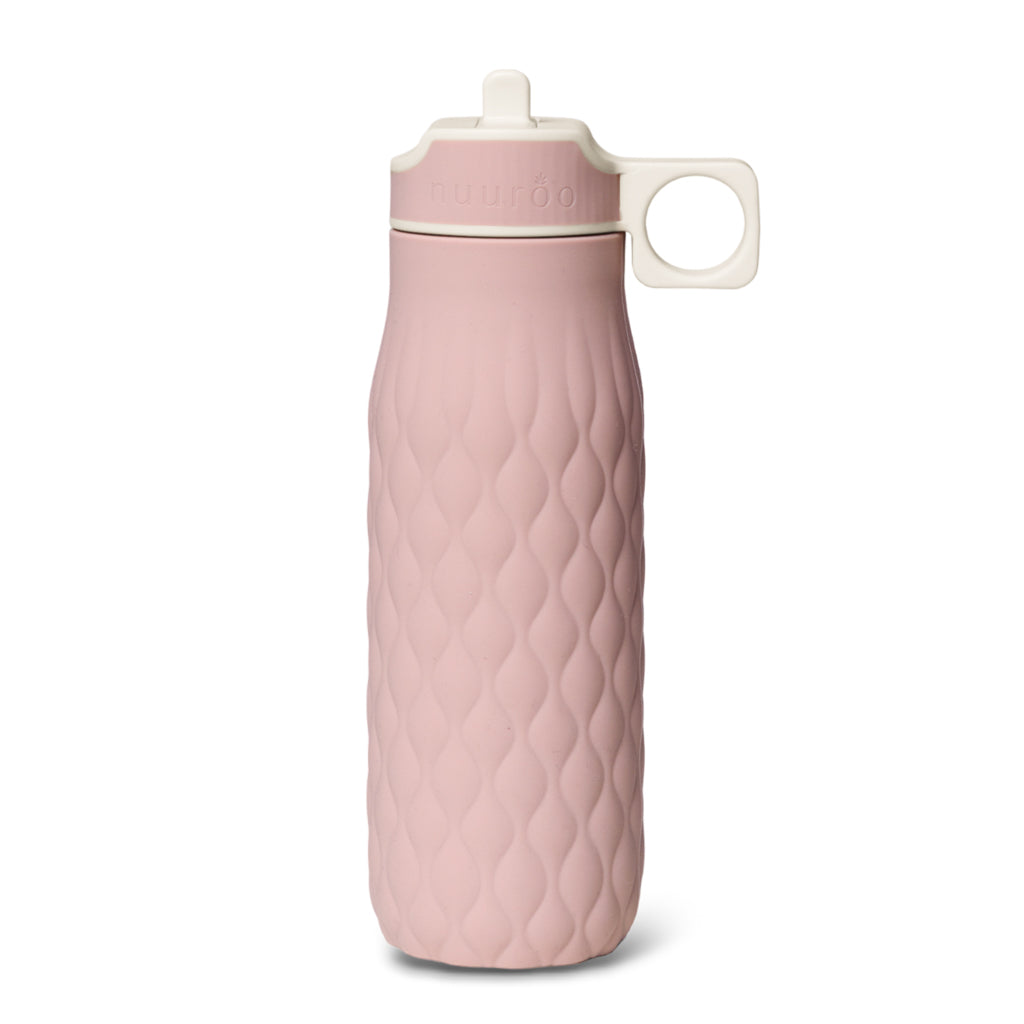 nuuroo Nima silicone drinking bottle 400 ml Drinking bottle Woodrose