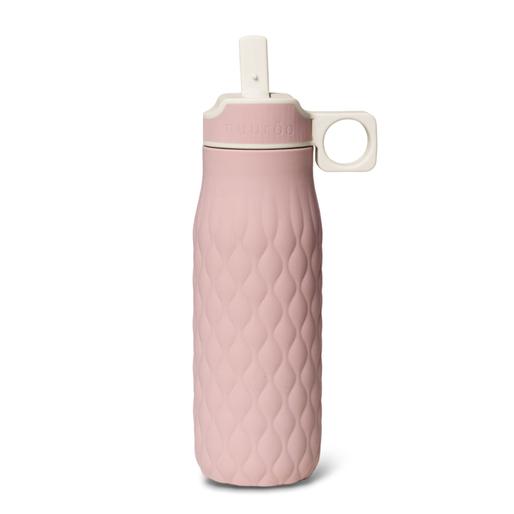 nuuroo Nima silicone drinking bottle 400 ml Drinking bottle Woodrose