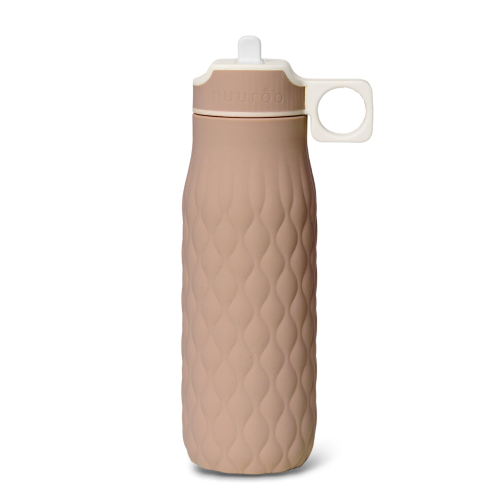 nuuroo Nima silicone drinking bottle 400 ml Drinking bottle Chocolate malt