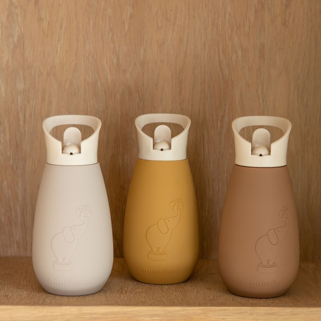 nuuroo Pax silicone drinking bottle - 350 ml Water bottle Chocolate malt