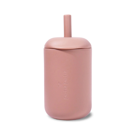 nuuroo Petú Petú - Eli silicone cup with straw Kop Rose