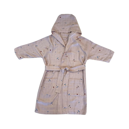 nuuroo Petú Petú - Everly muslin bathrobe Bathrobe Flower bird