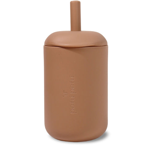 nuuroo Petu Petu - Ivy silikone kop med sugerør Tabelware Caramel
