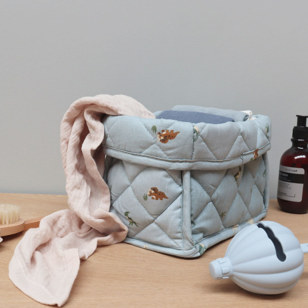 nuuroo Petú Petú - Kres quilted storage bag - large Opbevaringskurv Dino