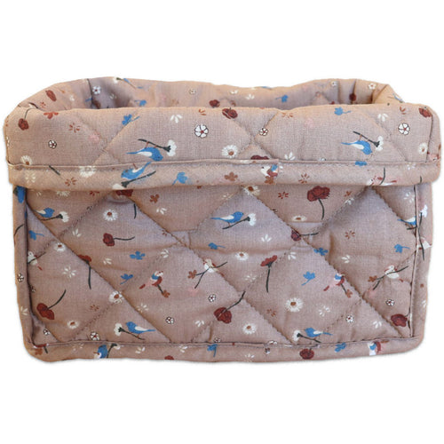 nuuroo Petu Petu - Kres quiltet opbevaringskurv - stor Storage bag Flower bird