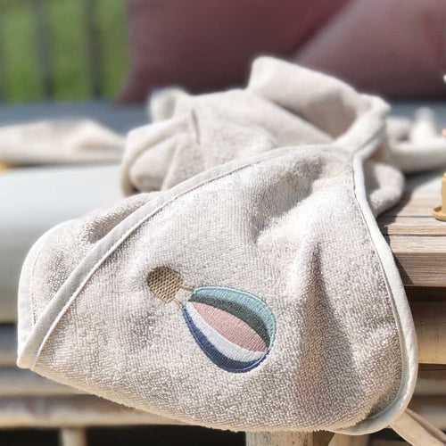 nuuroo Petu Petu - Mano håndklæde med hætte - stor Towel Air Balloon