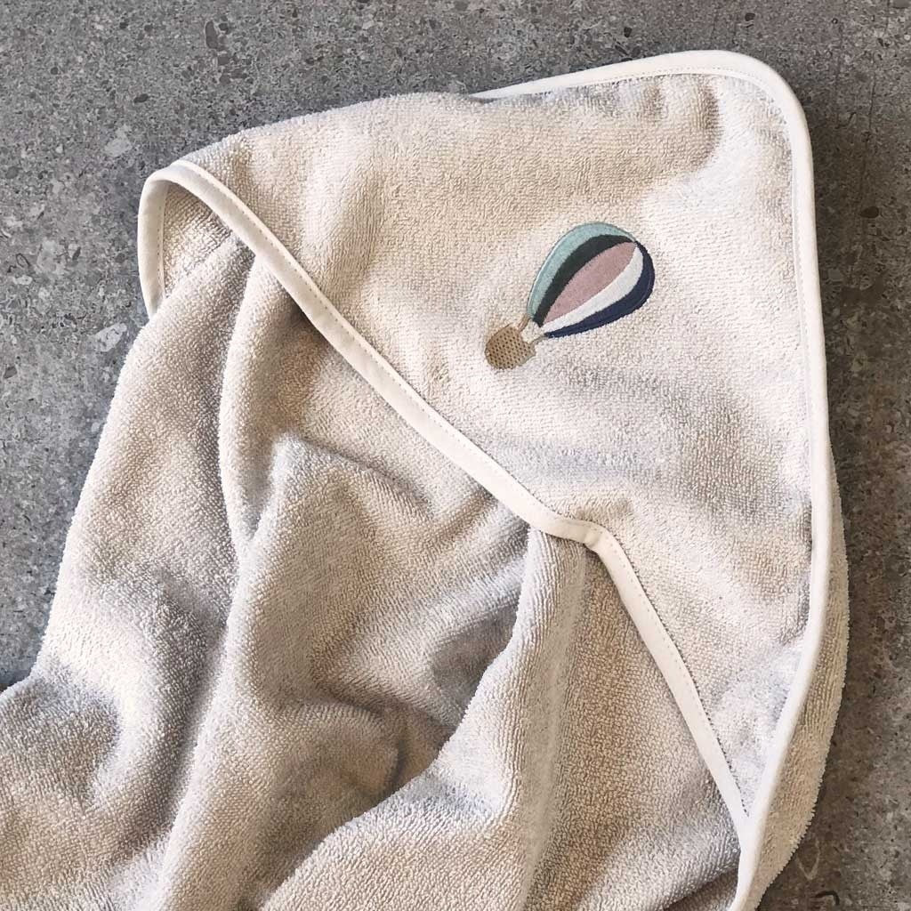 nuuroo Petu Petu - Mano håndklæde med hætte - stor Towel Air Balloon