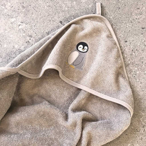 nuuroo Petu Petu - Mano håndklæde med hætte - stor Towel Penguin