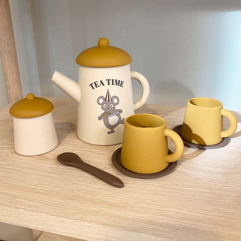 nuuroo Sia silicone tea set Toy Cream mix
