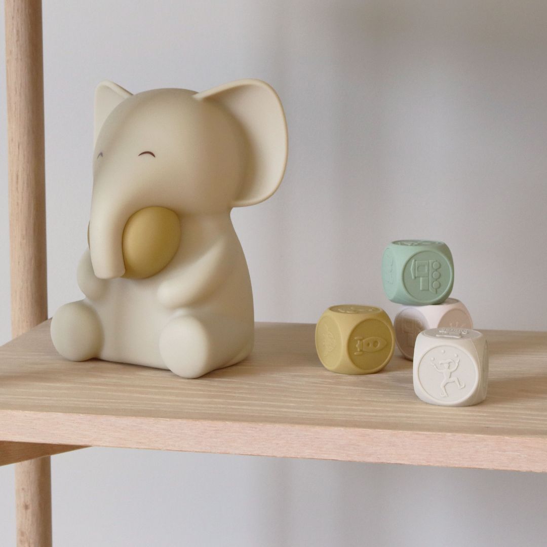 nuuroo Sigge silicone lamp Elephant Lamp Cream