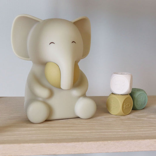 nuuroo Sigge silicone lamp Elephant Lamp Cream